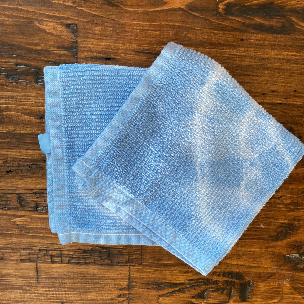 Set of 2 Shibori tie dye hand towels